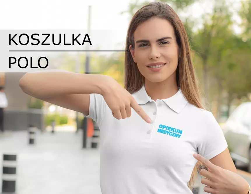 Medyczne koszulki z nadrukiem polo